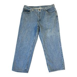 Vintage Lee Jeans Light Wash 40x30 37x27 Actual EUC
